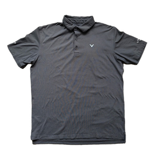 Callaway Gray Athletic Polo Shirt L or XL